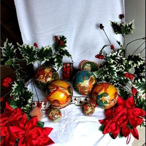 Paper Mache Christmas Ornaments